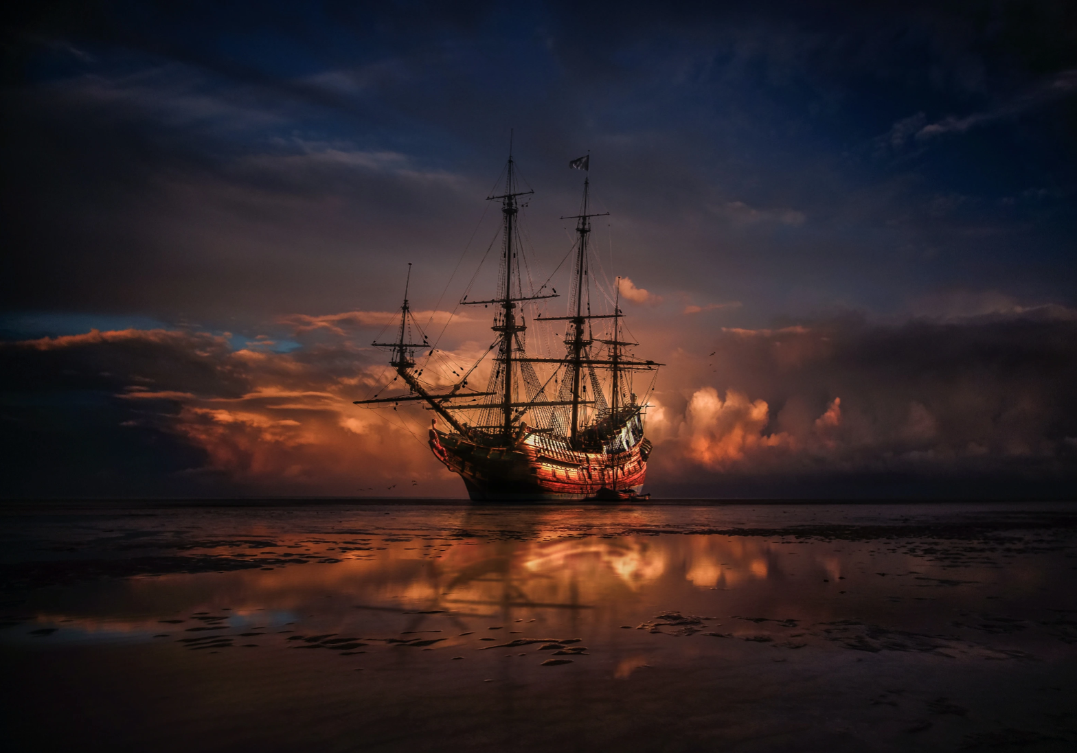 old battle ship